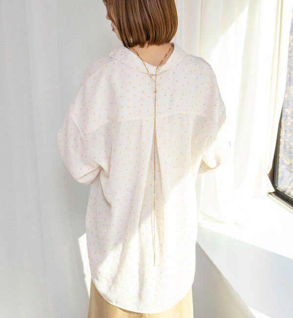 NOLLEY'S「45th limited edition MY STANDARD【WEB＆一部店舗限定】グリッターシャツ」|シャツ・ブラウス|