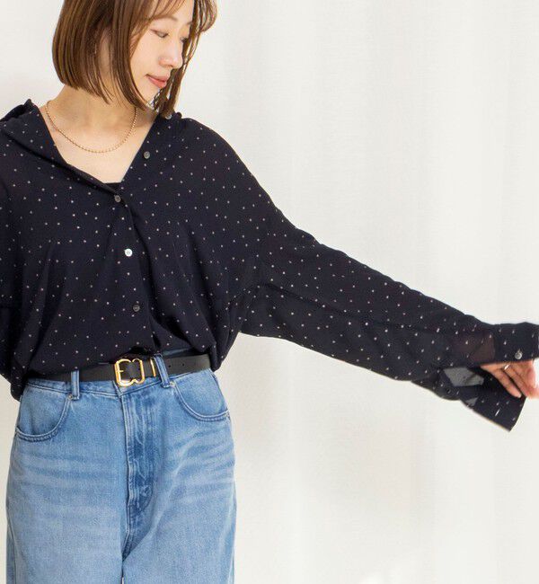 NOLLEY'S「45th limited edition MY STANDARD【WEB＆一部店舗限定】グリッターシャツ」|シャツ・ブラウス|