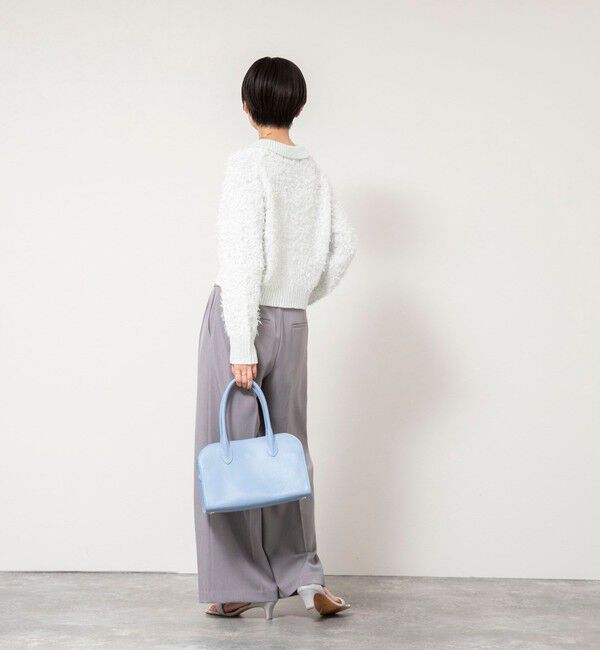 NOLLEY'S sophi「《手洗い可能》ファンシーヤーンポロ衿カーディガンジャケット」|カーディガン|