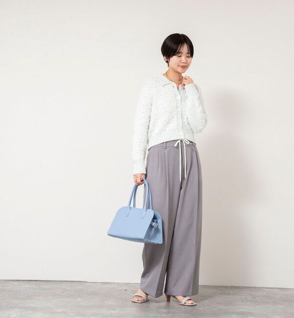 NOLLEY'S sophi「《手洗い可能》ファンシーヤーンポロ衿カーディガンジャケット」|カーディガン|