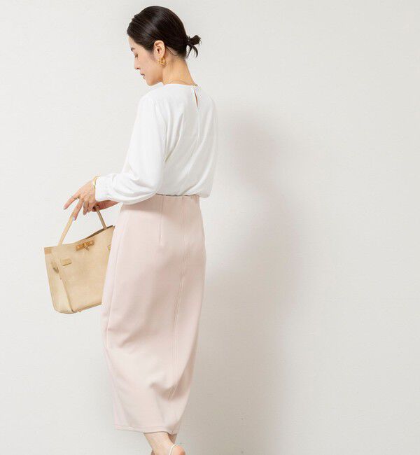 NOLLEY'S sophi「ウォッシャブルファンクショナルジョーゼットプリントタックフレアーブラウス」|シャツ・ブラウス|