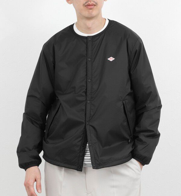 NOLLEY'S goodman「【DANTON/ダントン】DT-A0633SNT INSULATION COLLARLESS JACKET 26SS」|ブルゾン・スタジャン|ブラック
