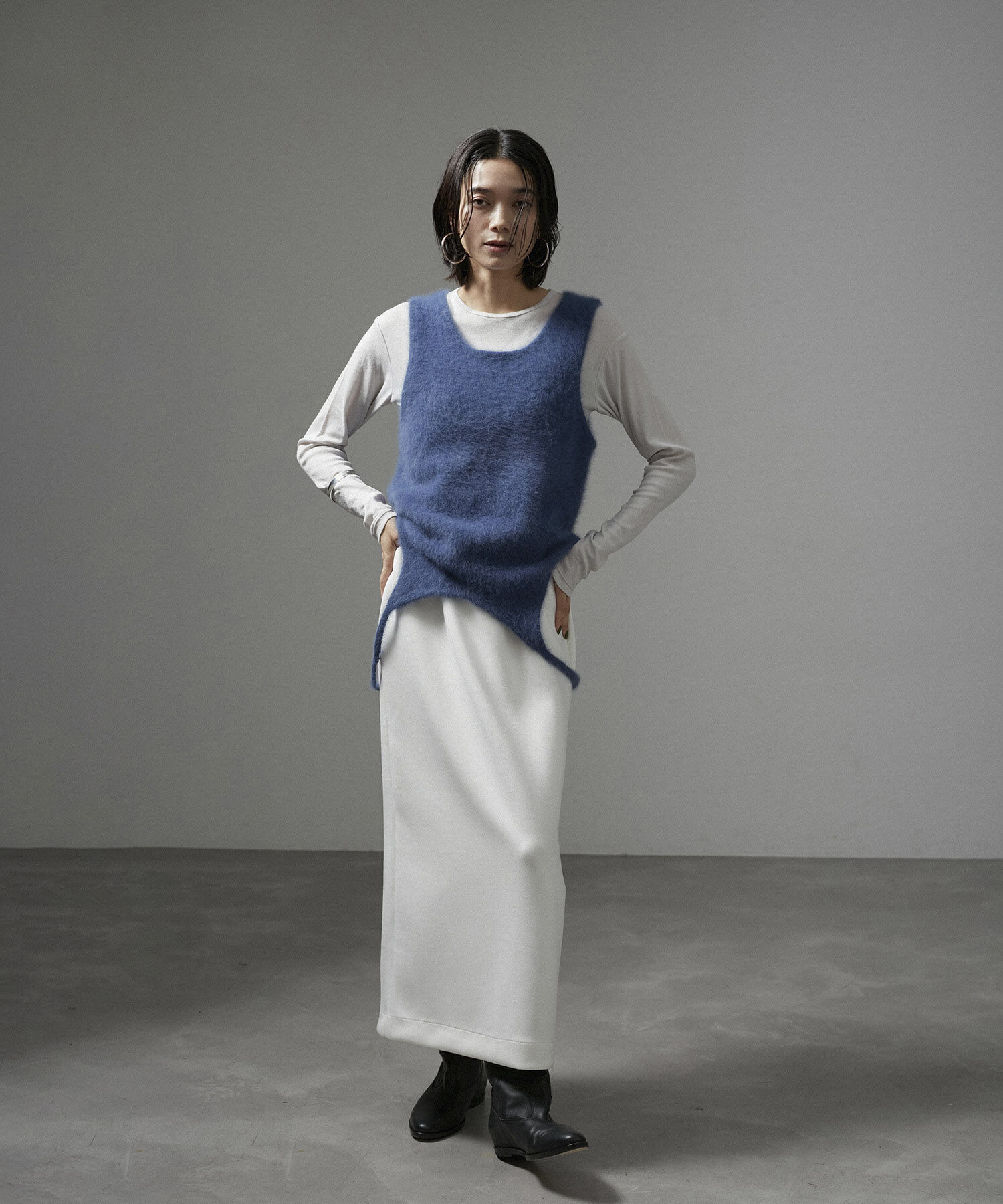 SALON adam et rope'「フォックスカシミヤ2WAYタンクトップ」|タンクトップ|