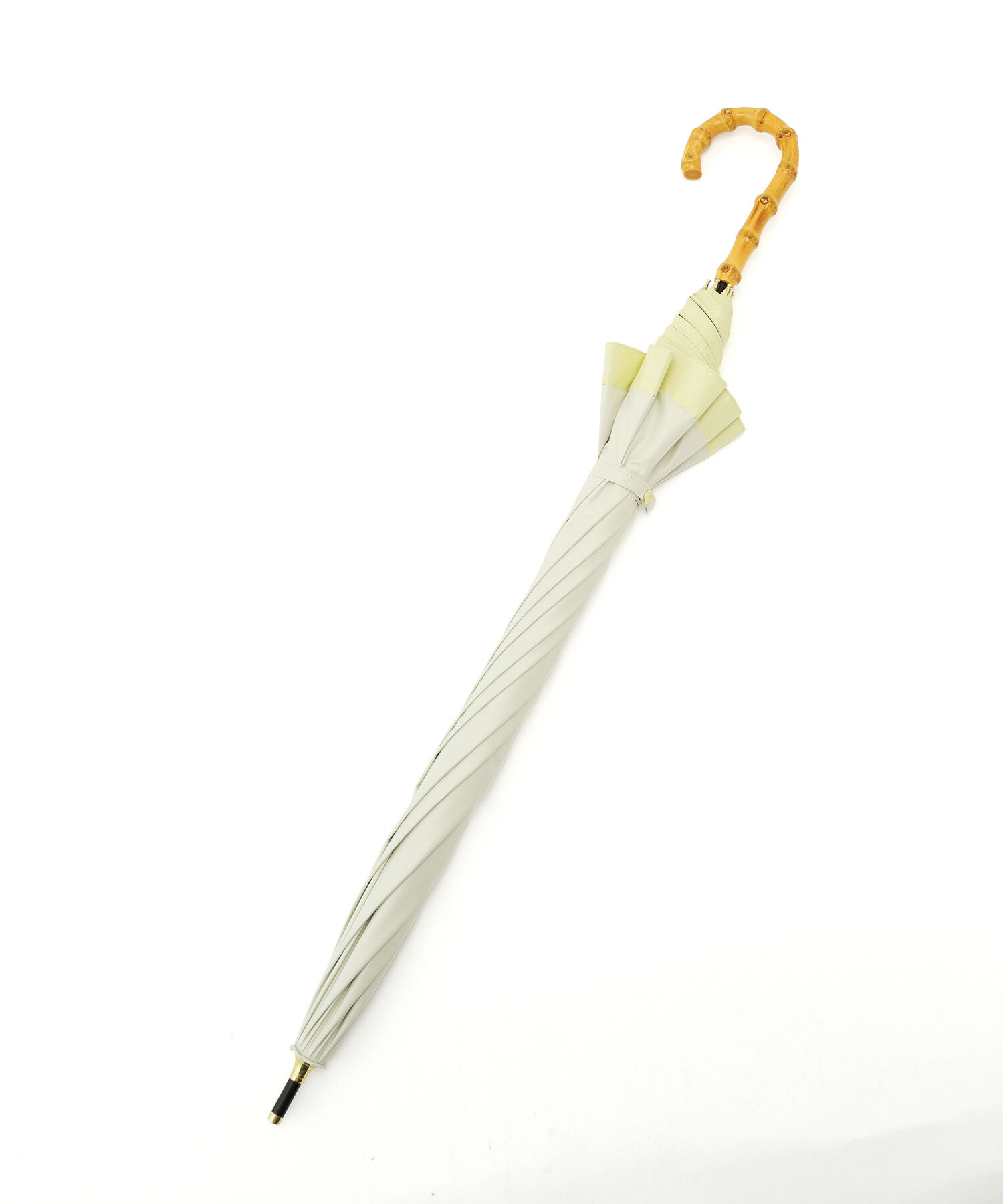 VIS「【晴雨兼用/遮光率100%】バンブーハンドルアンブレラ」|傘|