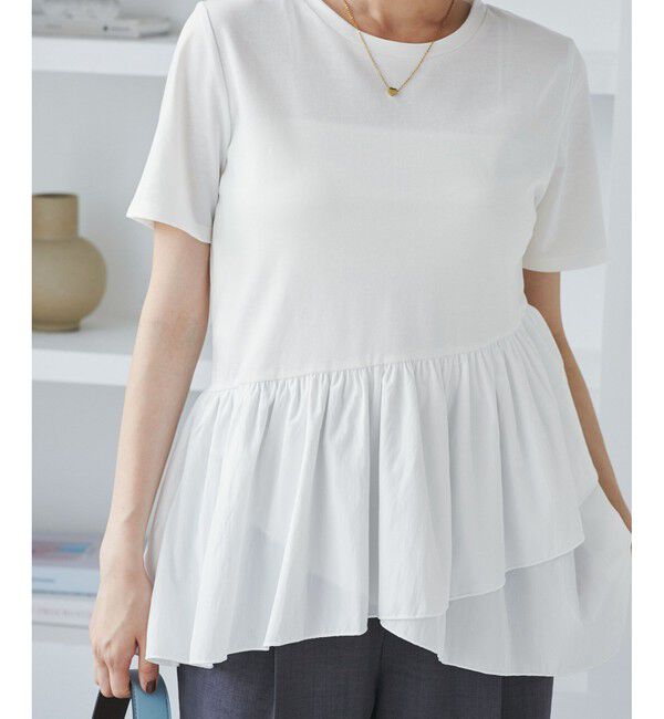 VIS「ペプラムドッキングプルオーバー」|Tシャツ・カットソー|