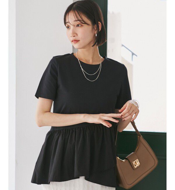 VIS「ペプラムドッキングプルオーバー」|Tシャツ・カットソー|