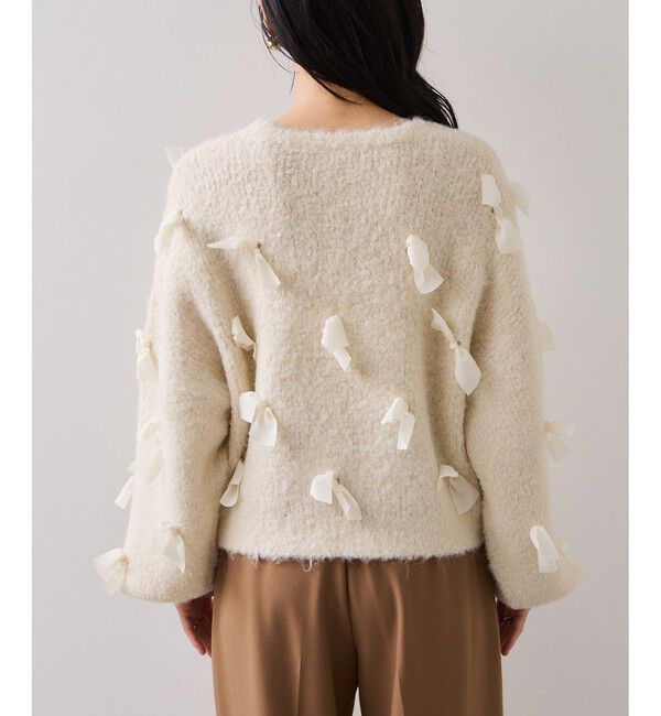 VIS「【WEB限定】ゆるっとボリュームリボンモチーフニット」|ニット・セーター|