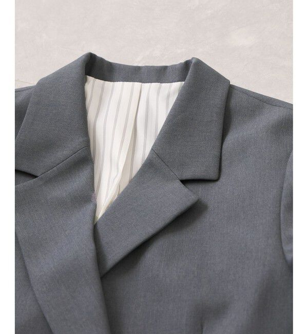 VIS「【美easy】コンフォート金ボタンジャケット/イージーケア・UVケア・セットアップ対応」|テーラードジャケット|