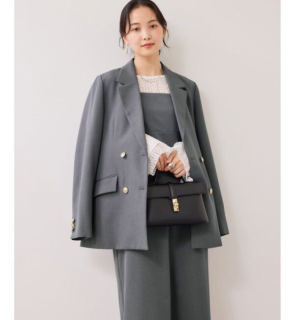 VIS「【WEB限定】美easyコンフォートツイルペプラム切替キャミワンピース/イージーケア・UVケア」|ワンピース|