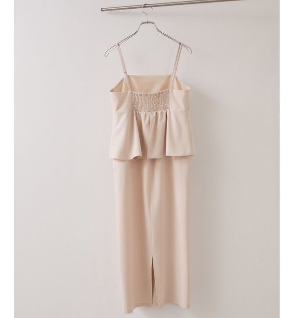 VIS「【WEB限定】美easyコンフォートツイルペプラム切替キャミワンピース/イージーケア・UVケア」|ワンピース|