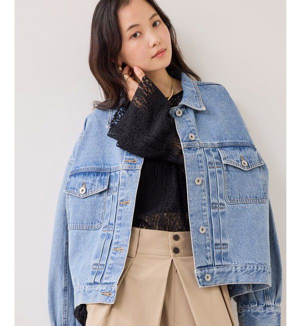 VIS「フレアスリーブレーストップス」|Tシャツ・カットソー|