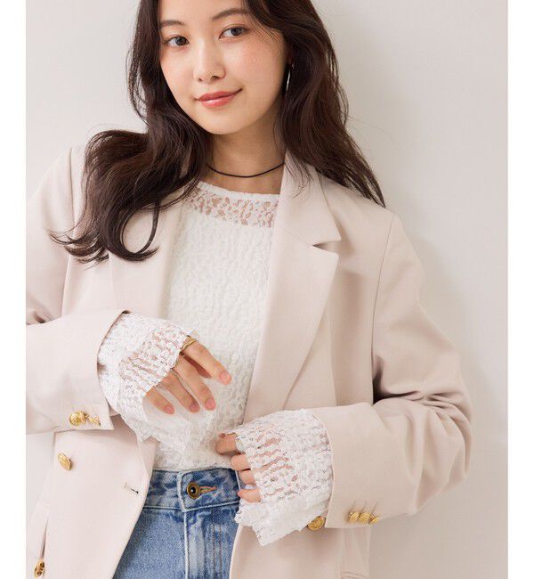 VIS「フレアスリーブレーストップス」|Tシャツ・カットソー|