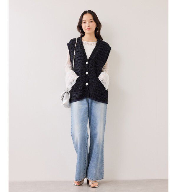 VIS「フレアスリーブレーストップス」|Tシャツ・カットソー|