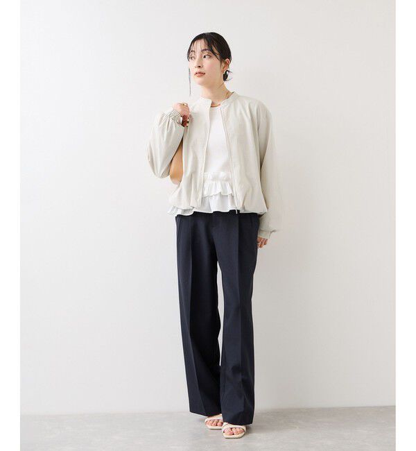 VIS「ボリュームバルーンブルゾン/UVケア・イージーケア」|ブルゾン・スタジャン|