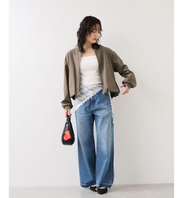 VIS「ボリュームバルーンブルゾン/UVケア・イージーケア」|ブルゾン・スタジャン|