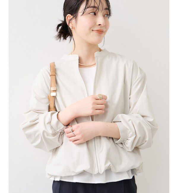 VIS「ボリュームバルーンブルゾン/UVケア・イージーケア」|ブルゾン・スタジャン|