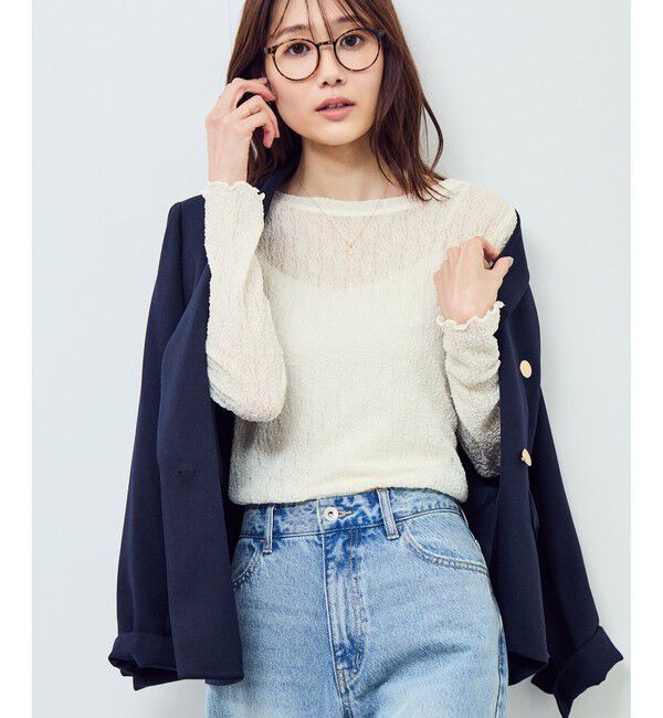 Rope&rsquo;Picnic「レースカットソートップス」|Tシャツ・カットソー|