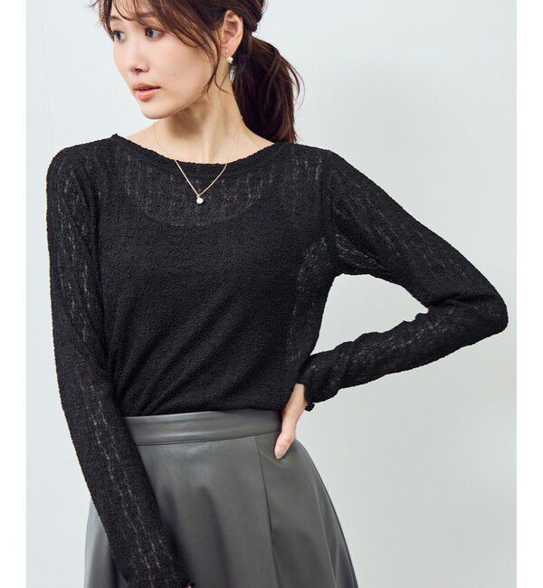 Rope&rsquo;Picnic「レースカットソートップス」|Tシャツ・カットソー|