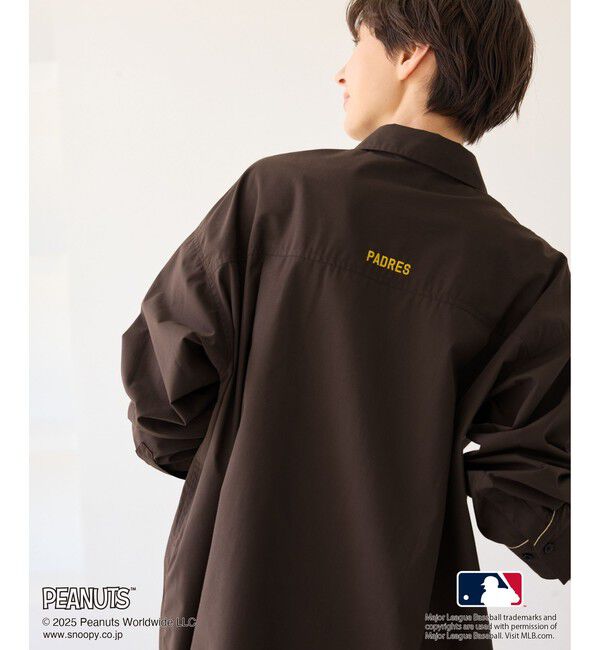 Rope&rsquo;Picnic「【PEANUTS&times;MLB COLLECTION by ROPE' PICNIC】オーバーサイズシャツ」|シャツ・ブラウス|