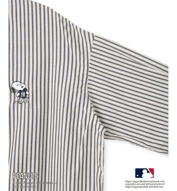Rope&rsquo;Picnic「【PEANUTS&times;MLB COLLECTION by ROPE' PICNIC】オーバーサイズシャツ」|シャツ・ブラウス|