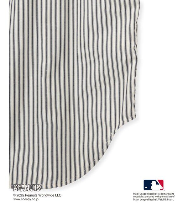 Rope&rsquo;Picnic「【PEANUTS&times;MLB COLLECTION by ROPE' PICNIC】オーバーサイズシャツ」|シャツ・ブラウス|