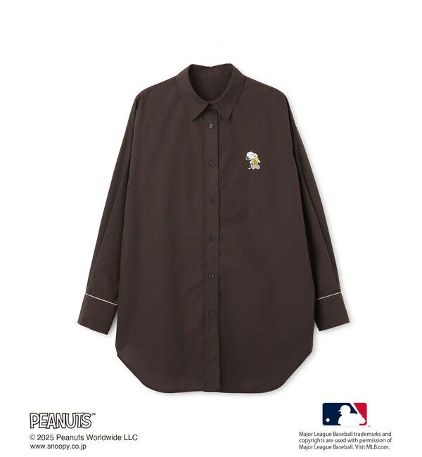 Rope&rsquo;Picnic「【PEANUTS&times;MLB COLLECTION by ROPE' PICNIC】オーバーサイズシャツ」|シャツ・ブラウス|