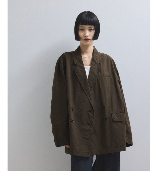 ADAM ET ROPE'「【WEB限定】ダブルブレストシャツジャケット」|テーラードジャケット|