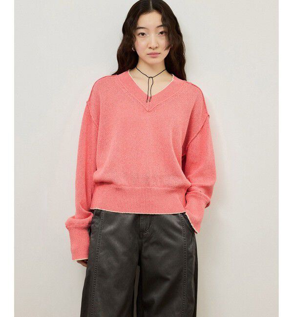 ADAM ET ROPE'「ペーパーヤーンプルオーバー」|ニット・セーター|