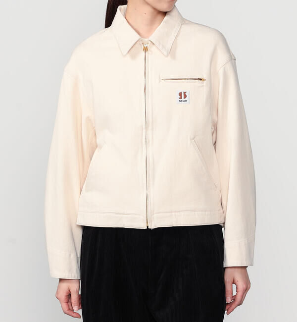  「SCYE BASICS | 〈別注〉 ストレッチコットンダック ショートジャケット WOMEN」|テーラードジャケット|