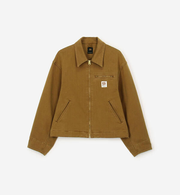  「SCYE BASICS | 〈別注〉 ストレッチコットンダック ショートジャケット WOMEN」|テーラードジャケット|BROWN