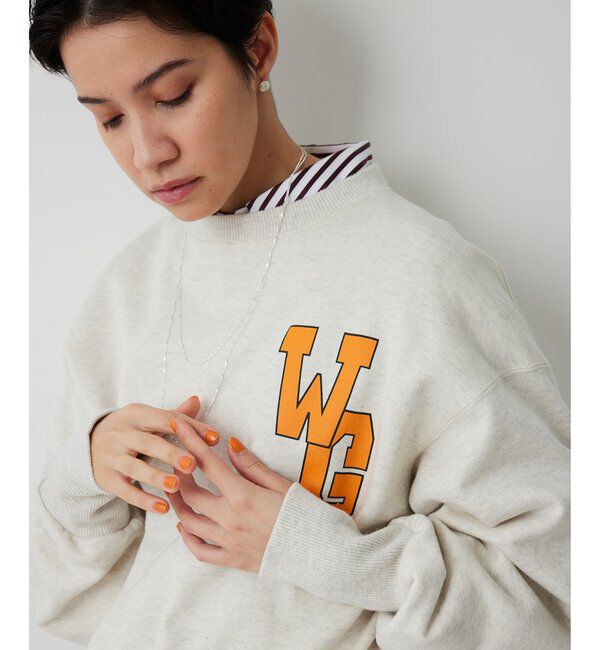  「ワンポイントロゴ裏毛プルオーバー」|Tシャツ・カットソー|