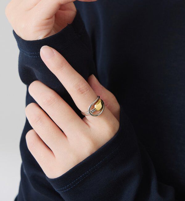  「	【PAPILLONNER/パピヨネ】アクセントコンビリング」|リング|