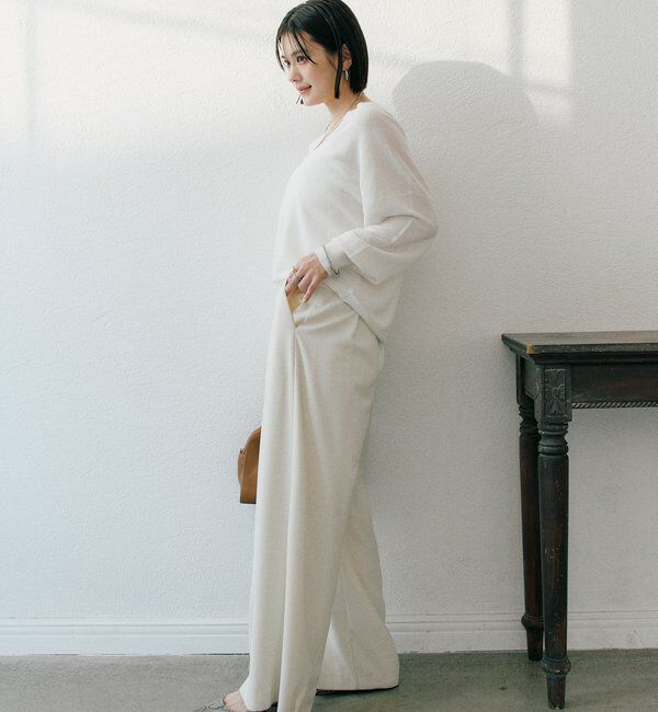  「【華やかな煌めき】ペーパースパングルニット」|ニット・セーター|