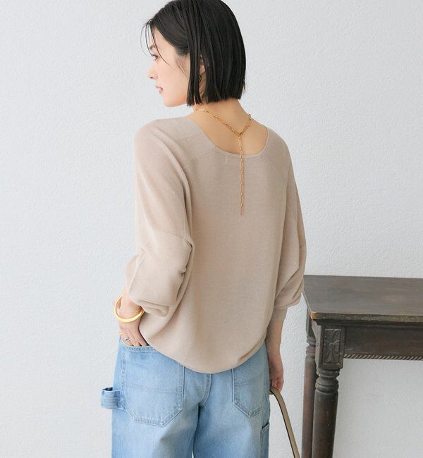  「【華やかな煌めき】ペーパースパングルニット」|ニット・セーター|