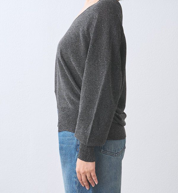  「【華やかな煌めき】ペーパースパングルニット」|ニット・セーター|