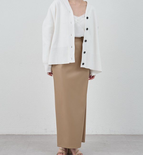  「【26SS予約】コットンスムースカーディガン」|カーディガン|