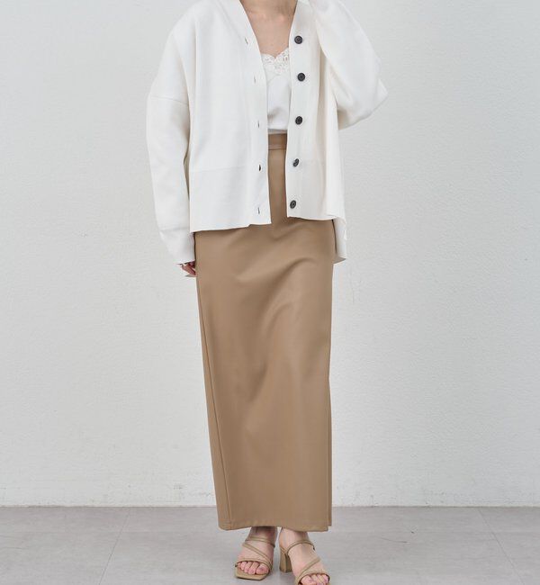  「【26SS予約】コットンスムースカーディガン」|カーディガン|