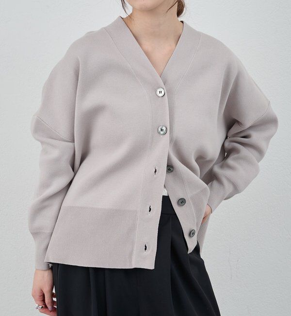  「【26SS予約】コットンスムースカーディガン」|カーディガン|