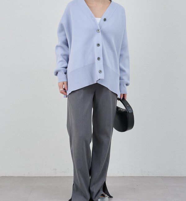  「【26SS予約】コットンスムースカーディガン」|カーディガン|