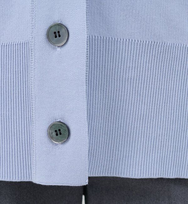  「【26SS予約】コットンスムースカーディガン」|カーディガン|