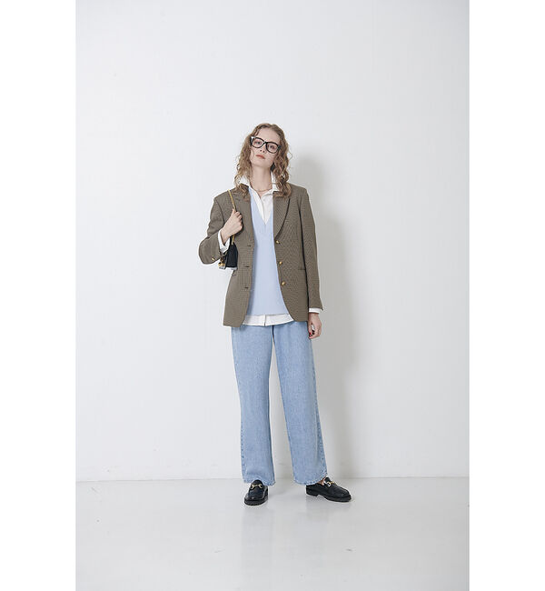 Rouge vif「チェックビックジャケット」|テーラードジャケット|