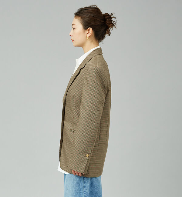Rouge vif「チェックビックジャケット」|テーラードジャケット|