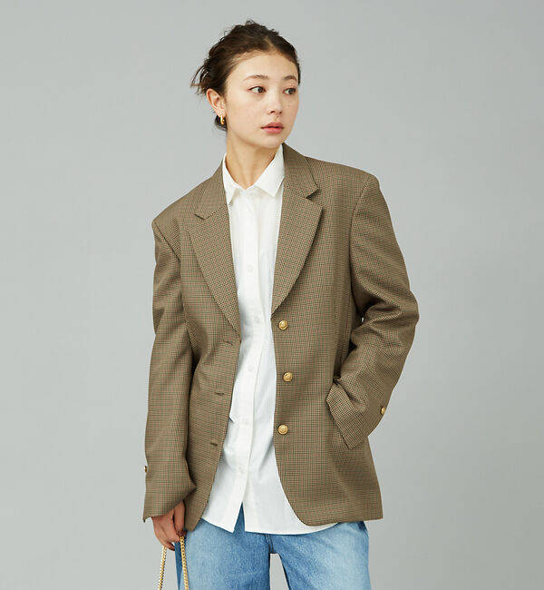 Rouge vif「チェックビックジャケット」|テーラードジャケット|