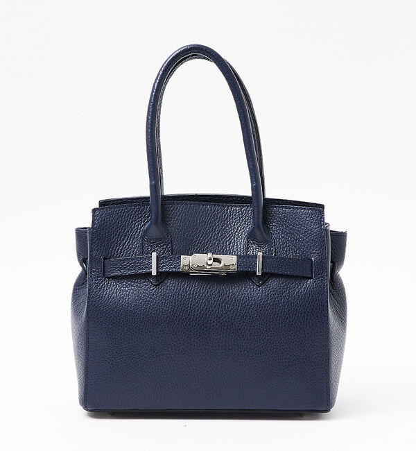 Rouge vif「【追加2】【AULENTTI/オウレンティ】レザーベルト付ミディトートバッグ」|ショルダー・メッセンジャー|