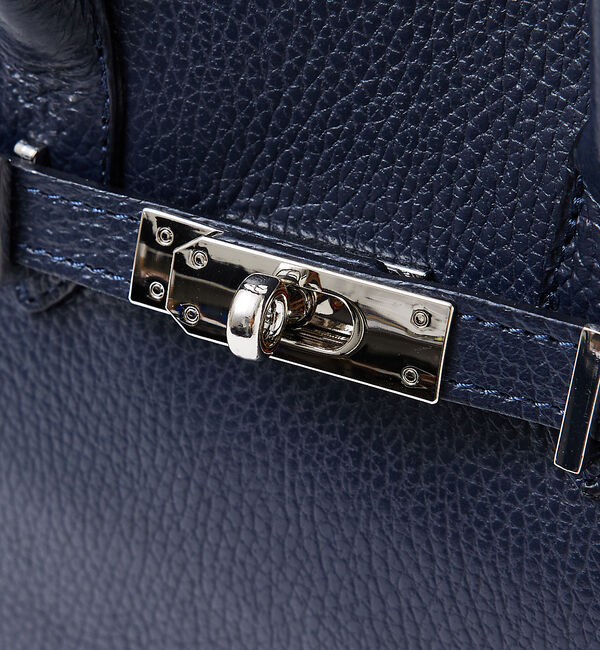 Rouge vif「【追加2】【AULENTTI/オウレンティ】レザーベルト付ミディトートバッグ」|ショルダー・メッセンジャー|