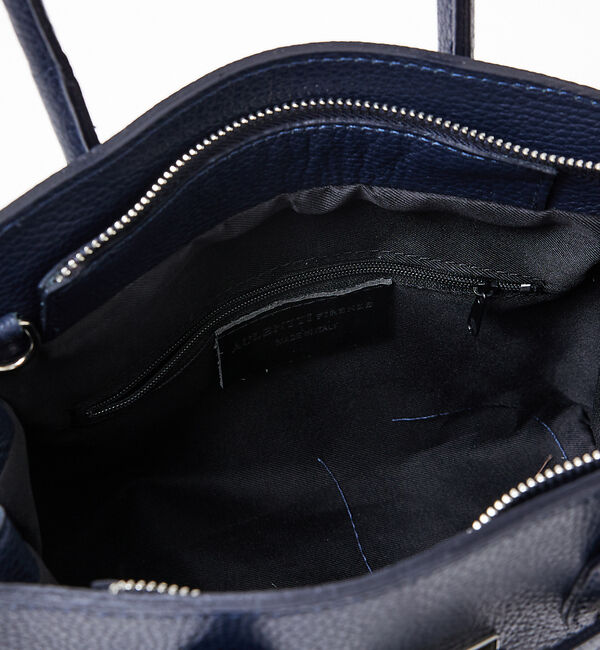 Rouge vif「【追加2】【AULENTTI/オウレンティ】レザーベルト付ミディトートバッグ」|ショルダー・メッセンジャー|