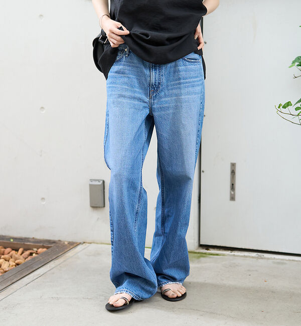 Rouge vif「【upper hights/アッパーハイツ】THE NIECE MID-RISE」|デニム|ブルー