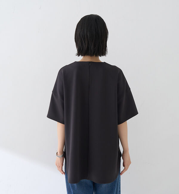 Rouge vif「【接触冷感】ストレッチダンボール半袖プルオーバー」|Tシャツ・カットソー|