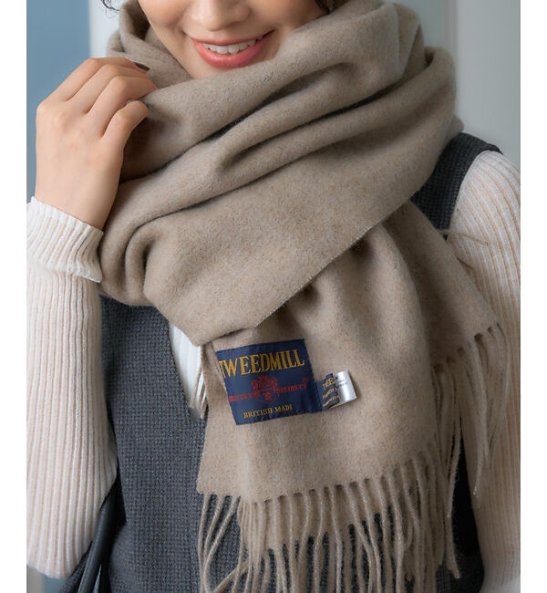 Rouge vif「【定番人気】【2025AW新作】【TWEEDMILL/ツイードミル】大判ストール」|マフラー|