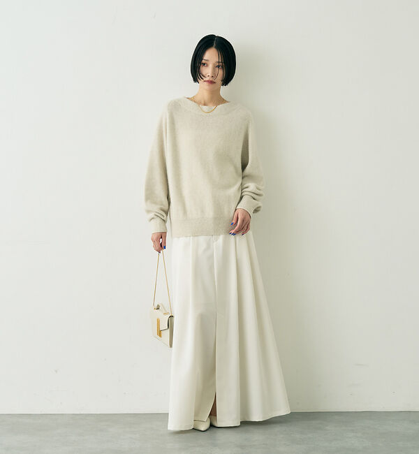 Rouge vif「ラクーン混ボトルネックニットプルオーバー」|ニット・セーター|